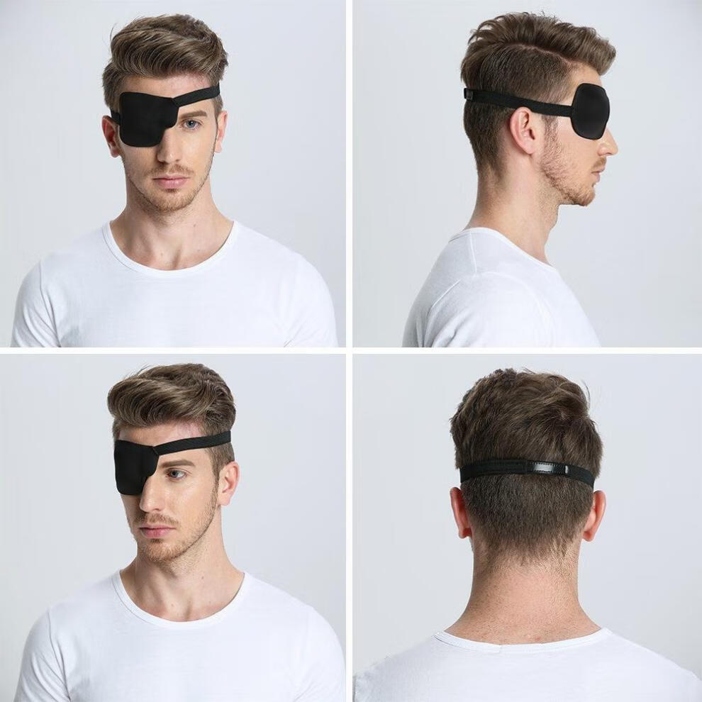 单眼眼罩 独眼眼罩 成人儿童弱视斜视独眼龙眼罩3d立体遮光单眼可水洗