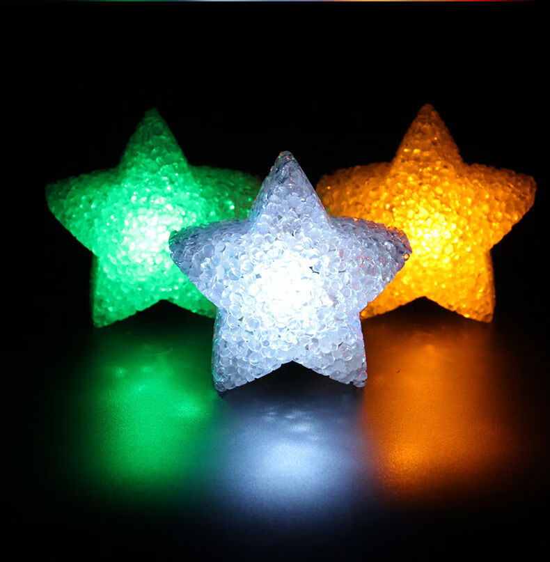 表演道具舞台演出手持小星星灯手捧舞蹈表演大合唱手拿发光五角星装饰