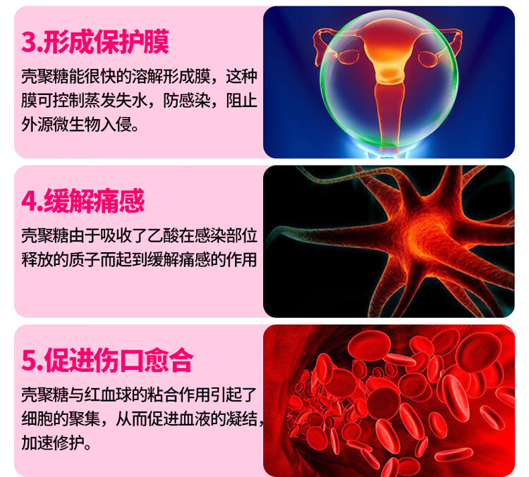 修正妇科凝胶细菌霉菌性炎壳聚糖妇用凝胶止瘙痒去异味5支盒5支装