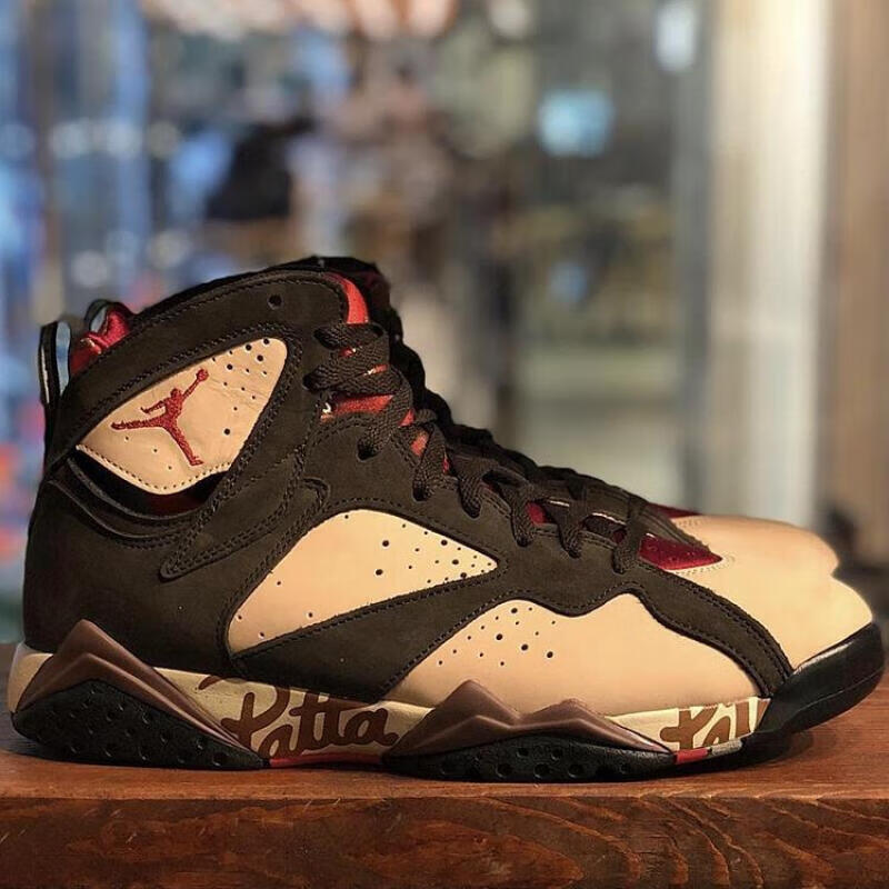 aj7紫禁之巅黑白红联名涂鸦灰粉绿灰粉绿36
