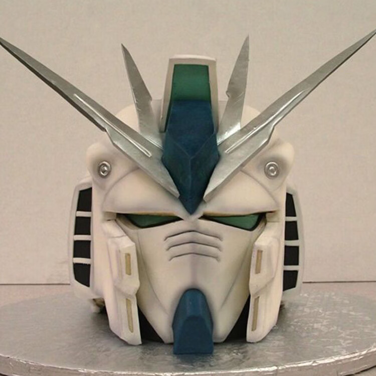 高达头盔头套独角兽独角兽能天使rx78机动战士高达可穿戴头盔摆件手工