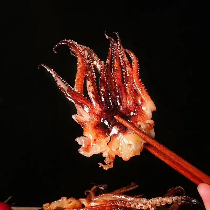 现烤鱿鱼须250g大连特产鱿鱼头海味干货即食海鲜零食香辣味