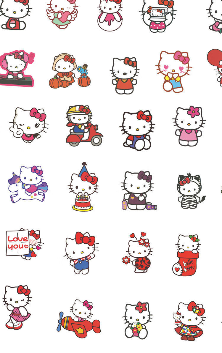 库洛米贴纸500张sanrio三丽鸥手账素材贴纸美乐蒂库洛米玉桂狗防水diy