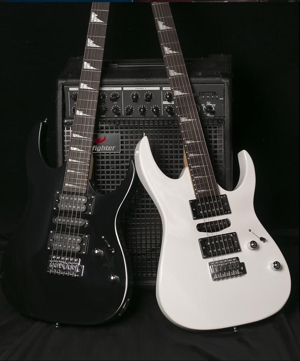 名森minsinems170单摇红色黑色蓝色白色电吉他电吉它电吉他套装套餐三