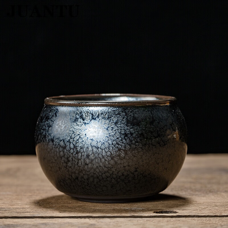 juantu陈为椿火龙建盏天目七彩可以养主人杯日式茶盏功夫茶具普洱茶单