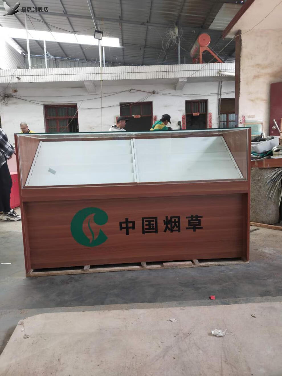 高端烟柜展示柜带锁收银台一体便利店小型组合钢化玻璃木质多功能抽拉