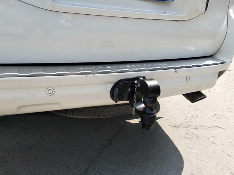 专用于普拉多拖车钩031819丰田霸道2700拖车勾4000改装 球形款电镀