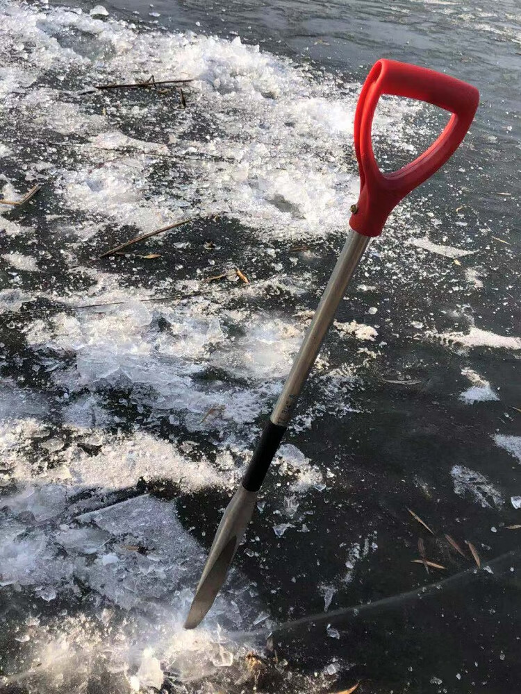 手动冰镩子冰钏冰铲冰钻凿穿冰钓鱼破冰工具冬钓冰钓神器装备 304