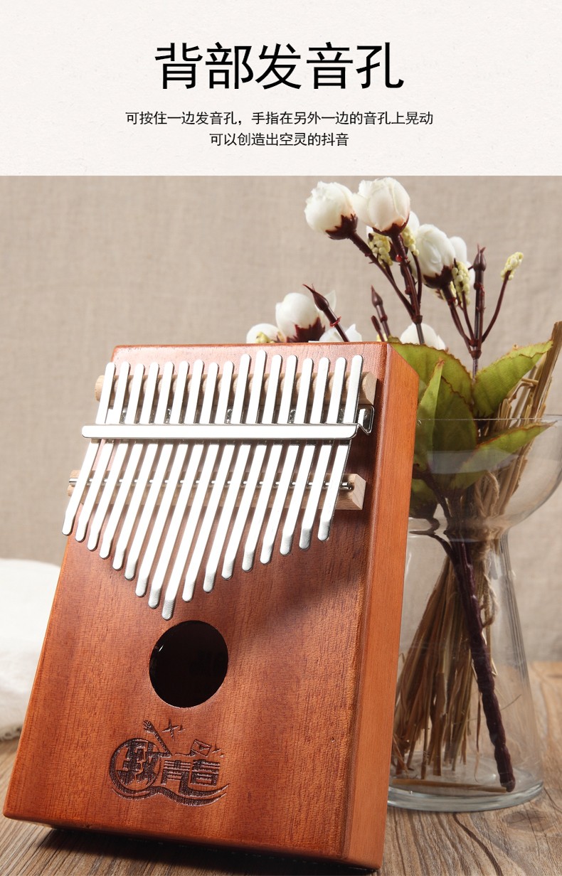 天鸣tianming卡林巴17音全单板卡灵巴手拨琴手指琴初学者卡琳巴