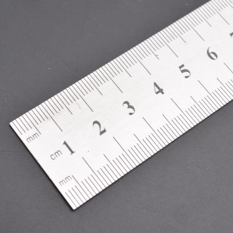 铝合金三角尺三角板拐尺直尺不锈钢尺子办公教学测量尺子匠华加厚300