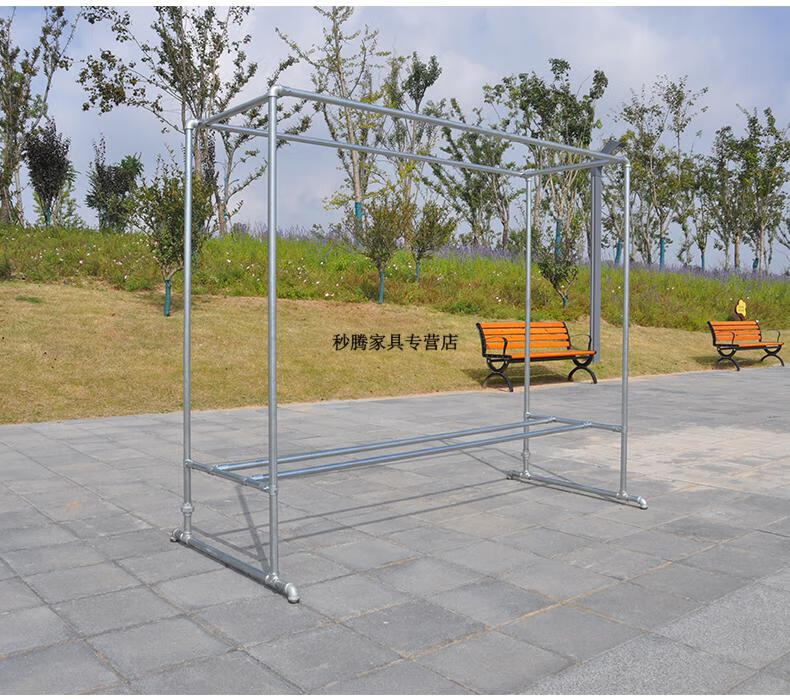 jd推荐 室外晾衣架户外晾衣架钢管晾衣架镀锌钢管晾衣架简易落地户外