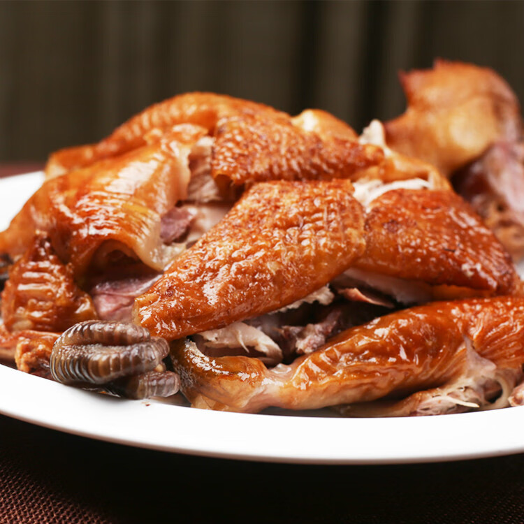 鹿邑卤鸡孔集烧鸡周口地方特产小宋庄烧鸡850清真真空包装