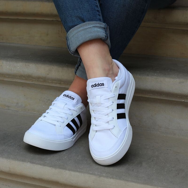 阿迪达斯(adidas)男鞋秋冬季运动鞋低帮板鞋轻便舒适透气帆布鞋学生