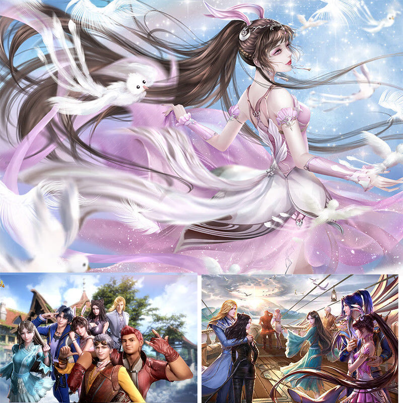 斗罗大陆拼图1000高难度卡通唐三小舞卡通拼图定制木质拼图1000片500