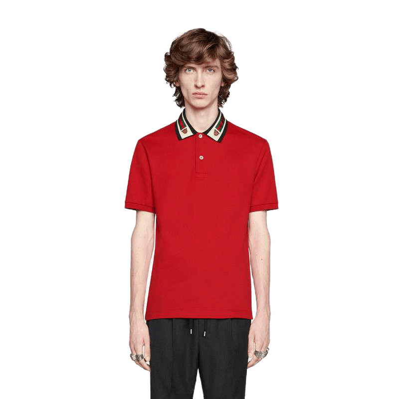 【保价11·11】gucci古驰男士polo翻领条纹t恤衫短袖545714 xjagu