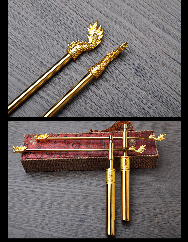 香港杨公寻龙尺祥云阁杨公寻龙尺摆件黄铜探测棒祥龙棒高精度测寻龙