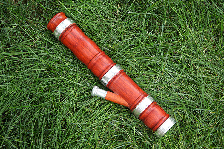 云南红花梨木实木水烟筒竹子水烟斗烟丝烟袋水烟枪特大号红木烟香樟木