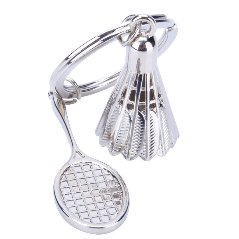 球挂件羽毛球挂件名字定制钥匙扣一对书包挂饰情侣装饰羽毛球不带吊牌