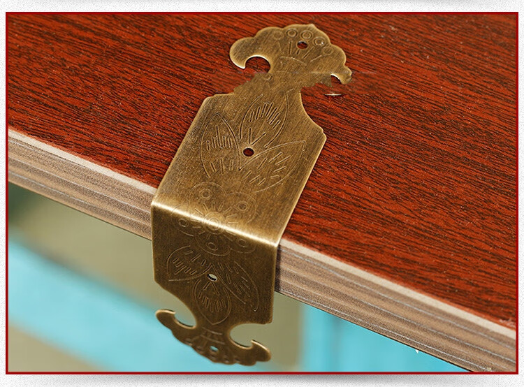 木箱包角三角码纯铜包边直角马固定片桌子铜护角金属音箱角花装饰