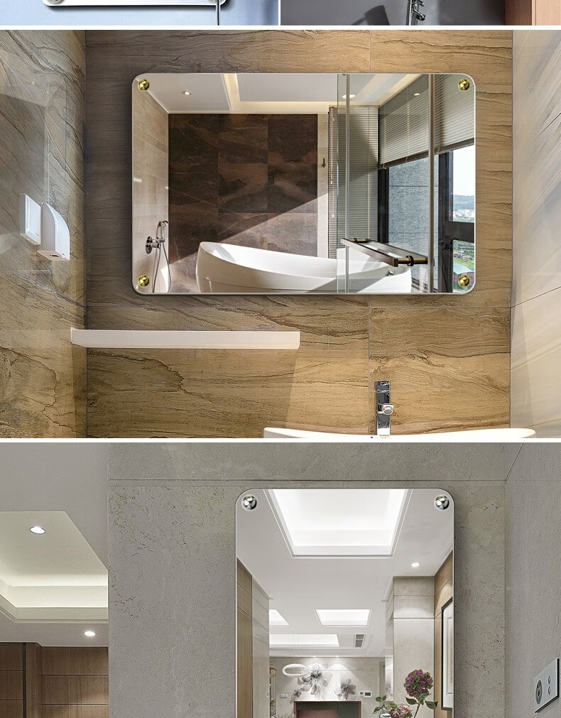 西朵 玻璃镜钉广告自攻钉装饰钉子扣盖纯铜镜扣膨胀钉墙砖固定螺丝钉 