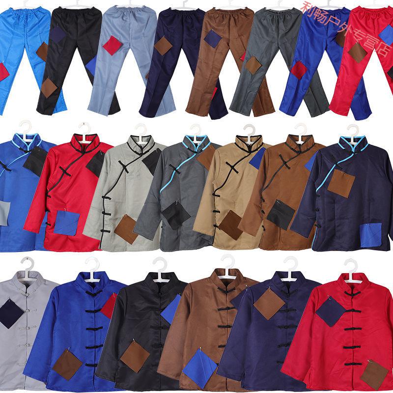 破烂衣服乞丐要饭偏襟对襟老太婆搞笑演出服装乞丐服网红演出服 男