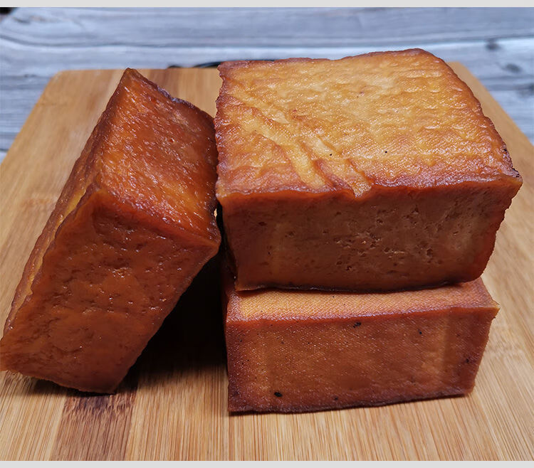 贵州特产烟熏豆腐干农家自制豆干腐竹豆制品柴火烟熏腊豆干2块8块豆腐