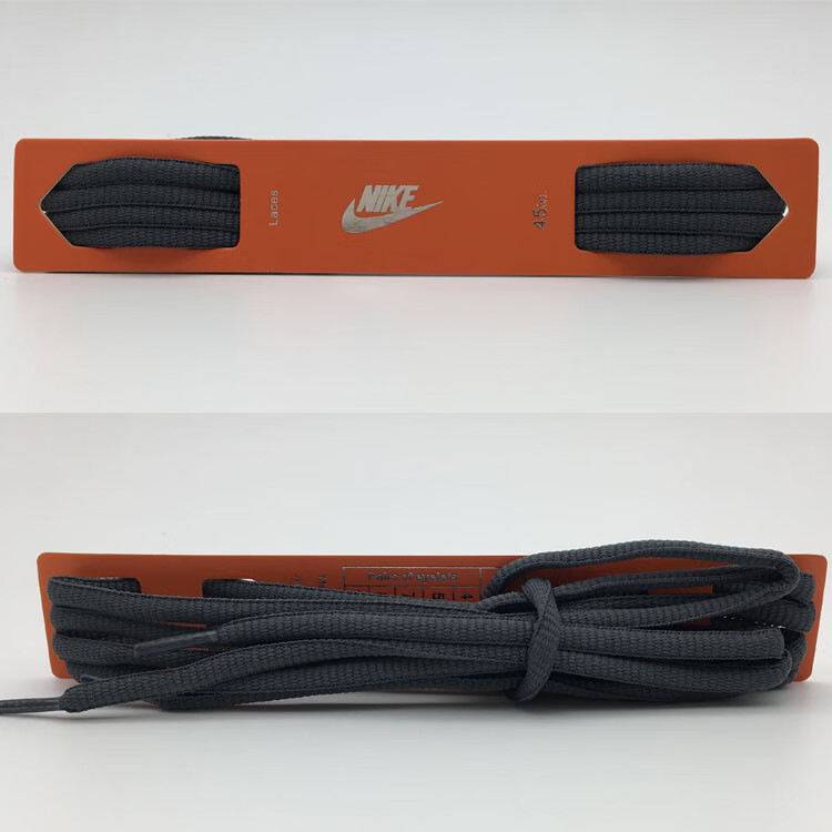 适配耐克 欧文5 6 扁圆 椭圆形鞋带老爹鞋m2k 半圆型鞋带鞋绳 桔红色