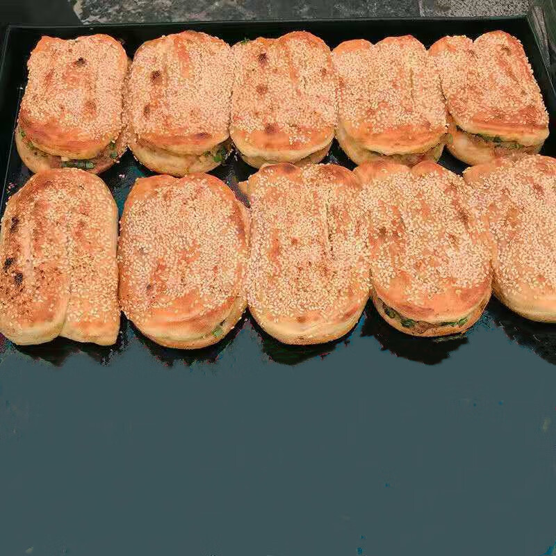 洪僖侨 湖北土特产仙桃邱记鲜肉锅盔现做天门猪油锅块小吃 500g 1份6