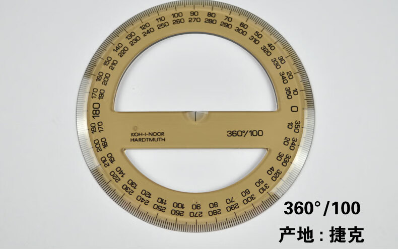fgacct全圆仪 全圆量角器 360度 100/125mm可选圆形尺 量角器 g可定制