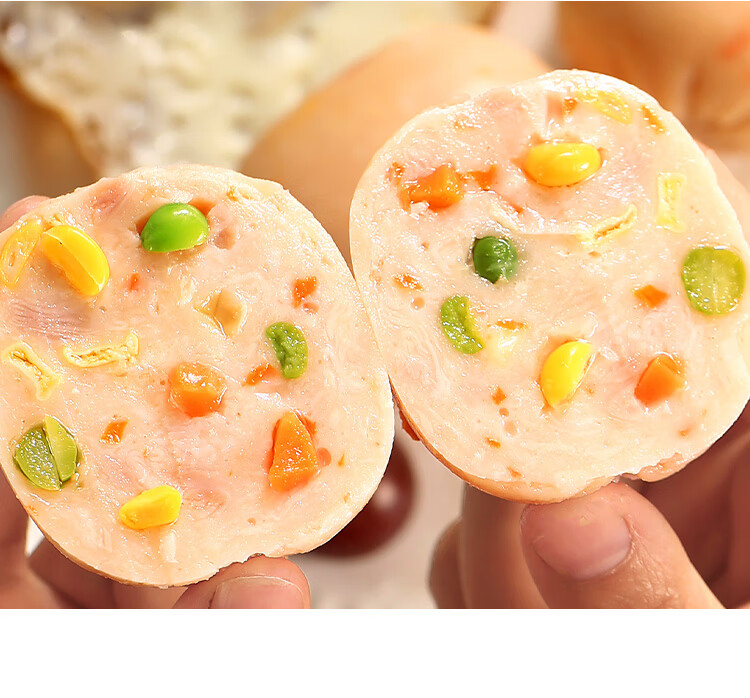 味小府 小肚鸡肠即食鸡肉蔬菜肠小肚肠肉枣肠健身食品鸡胸肉肠5个装