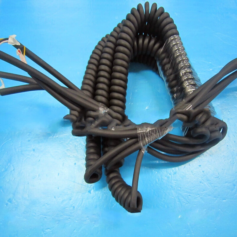 伸缩弹簧电线pu弹簧线 螺旋电线1芯2芯3芯4芯5芯6芯7芯8芯9芯卷线