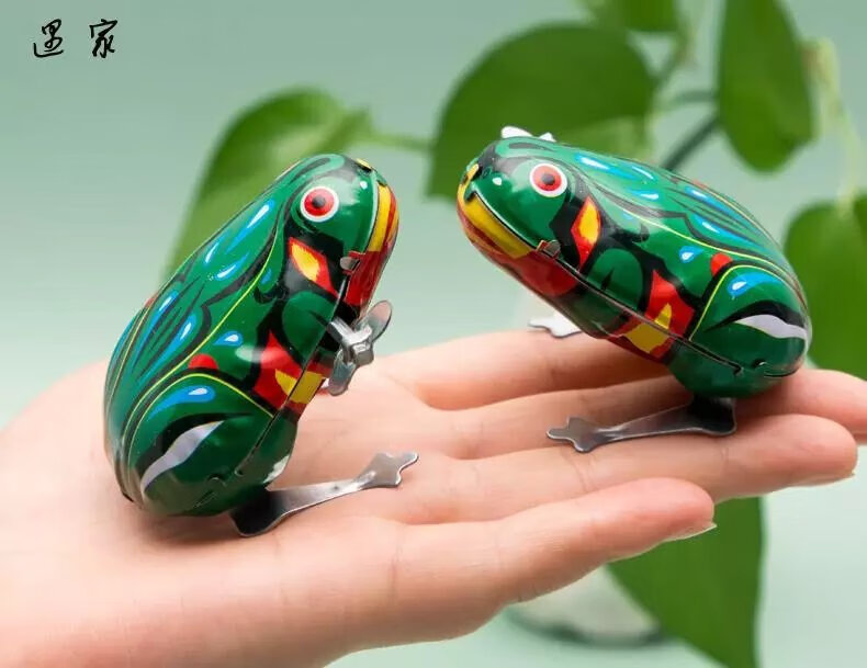 【速发】80后童年回忆90后怀旧玩具小时候老式铁皮青蛙8090年代儿时