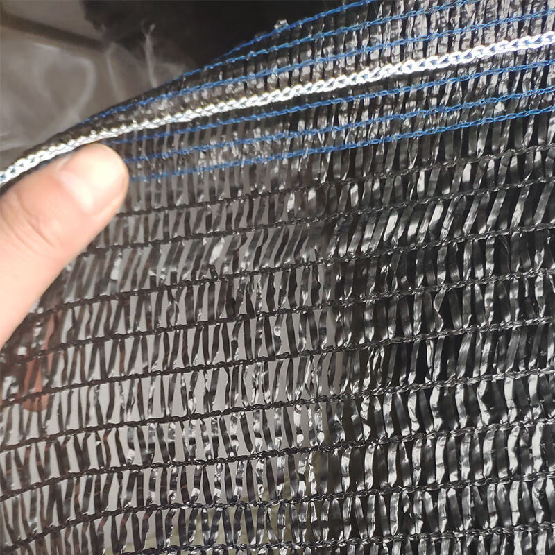 抗老化平针遮阳网加密加厚防晒网黑色大棚农用花卉平织太阳网遮光