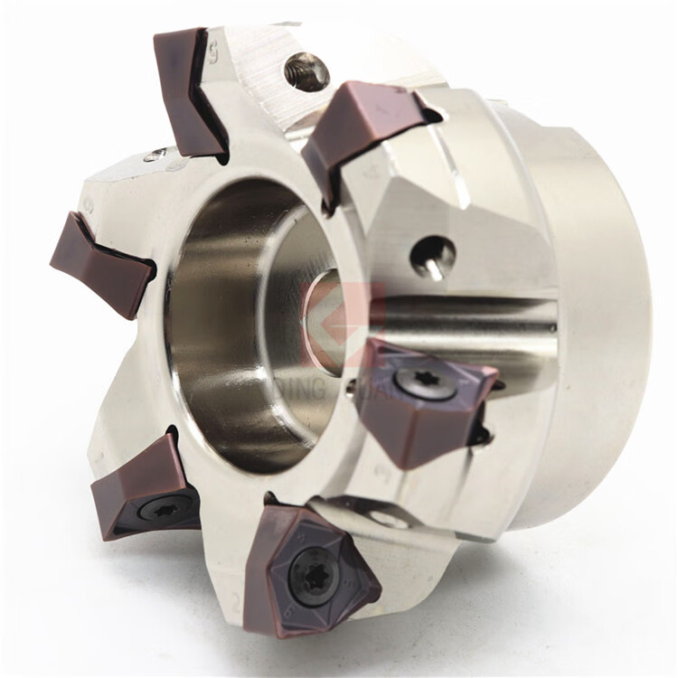 90度mfwn数控铣刀盘快进给开粗大切深双面六角刀片wnmu080608wnmu