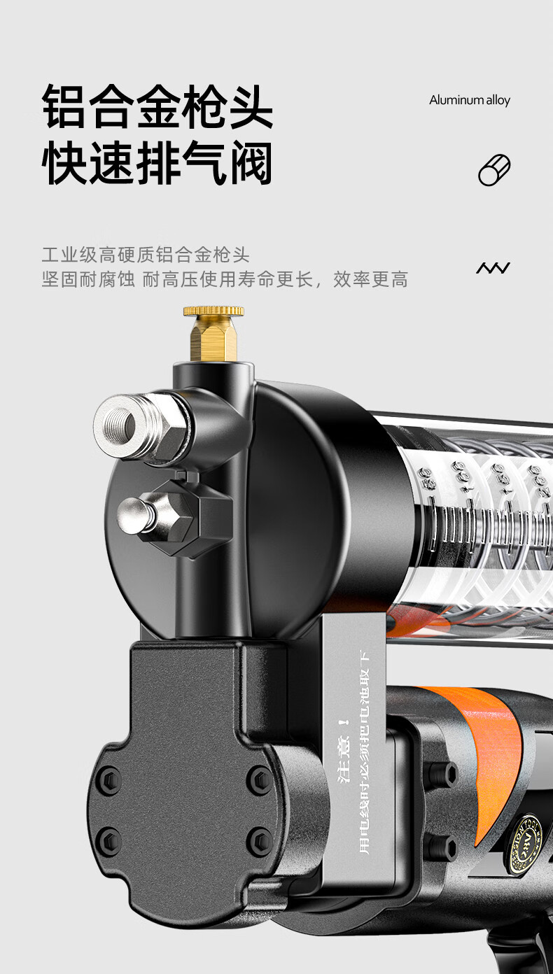 锂电池黄油枪充电式电动黄油枪挖机黄油机全自动高压电动打油抢24v