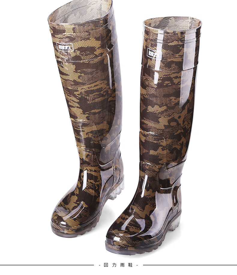 回力雨鞋男士雨靴男防水鞋加厚高帮高筒高筒防滑水靴套鞋中帮胶鞋工作
