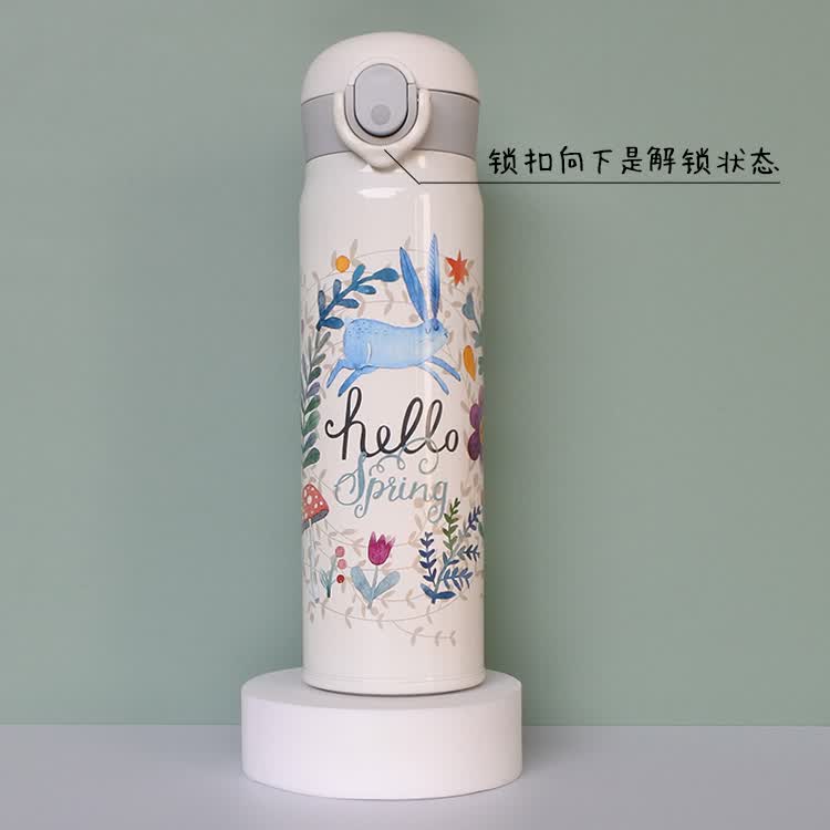 2022新款派蒙杯 原神周边派蒙可莉水杯二次元保温杯魈钟离动漫游戏