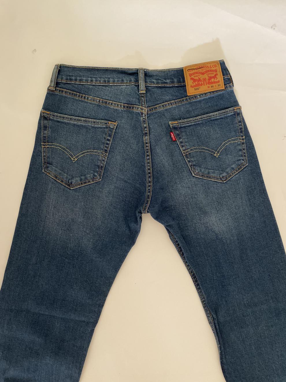 levis李维斯505牛仔裤赤耳金标男装经典皮牌中低腰直筒宽松流行 1号