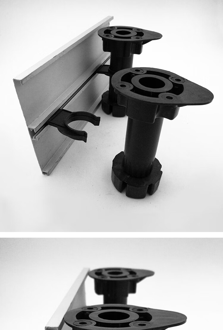 橱柜腿支撑脚可调节塑料调整脚可调脚地脚挡板配件厨房厨柜脚腿50个