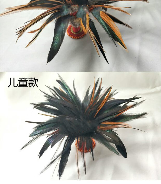 铜钱鸡毛毽子传统鸡毛健子手工毽铜钱款仿古铜钱不染色鸡毛毽子 考试