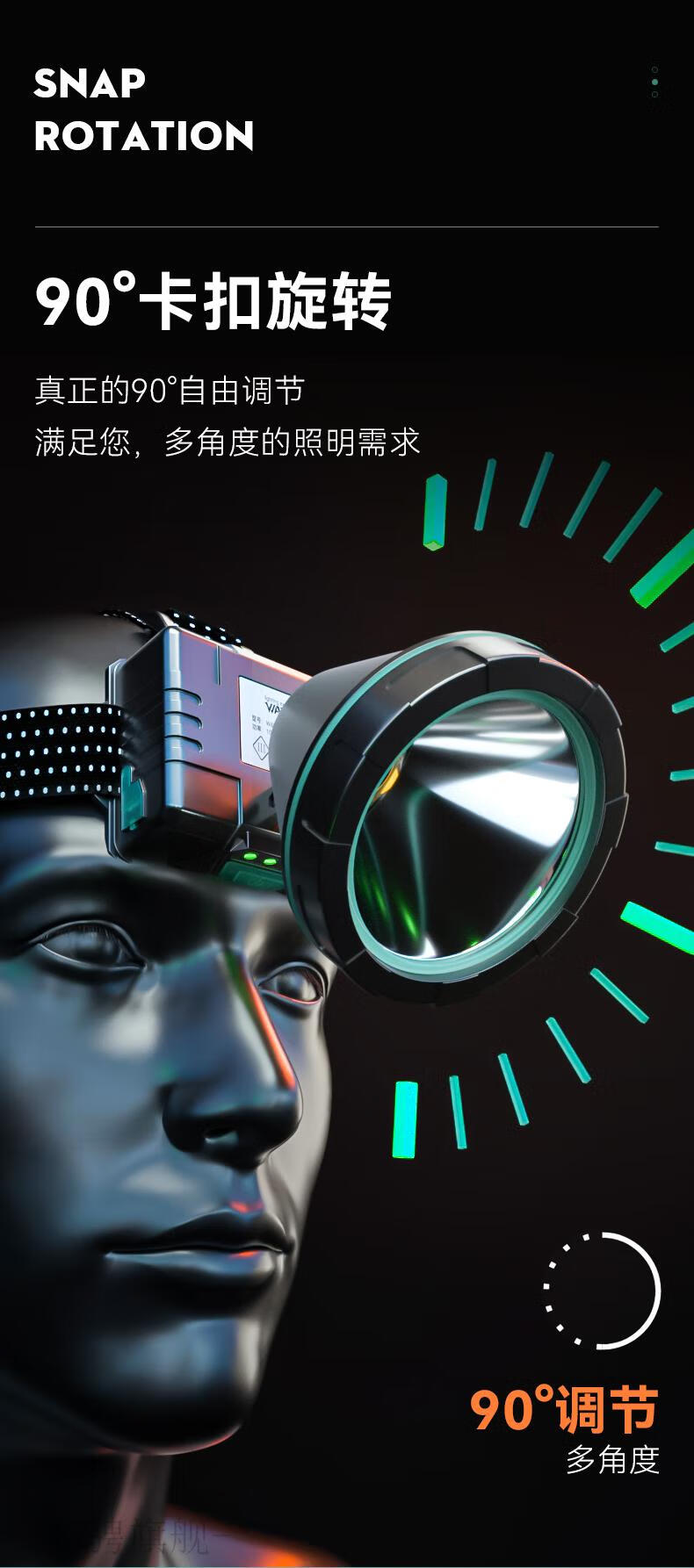 沃尔森头灯沃尔森led头灯强光充电远射户外矿灯超亮头戴式超长续航超