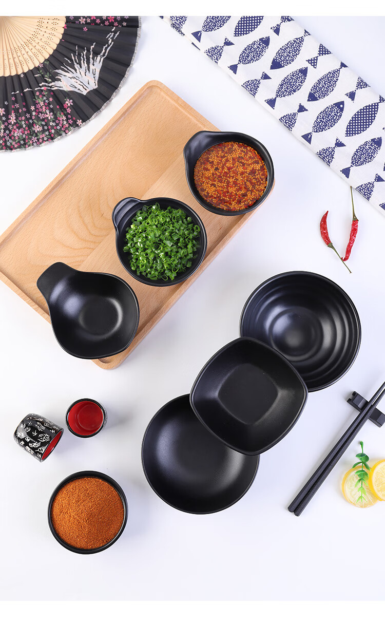 调料碗密胺餐具米商用加厚日式餐厅饭店塑料小碗汤碗火锅蘸料调料碗35