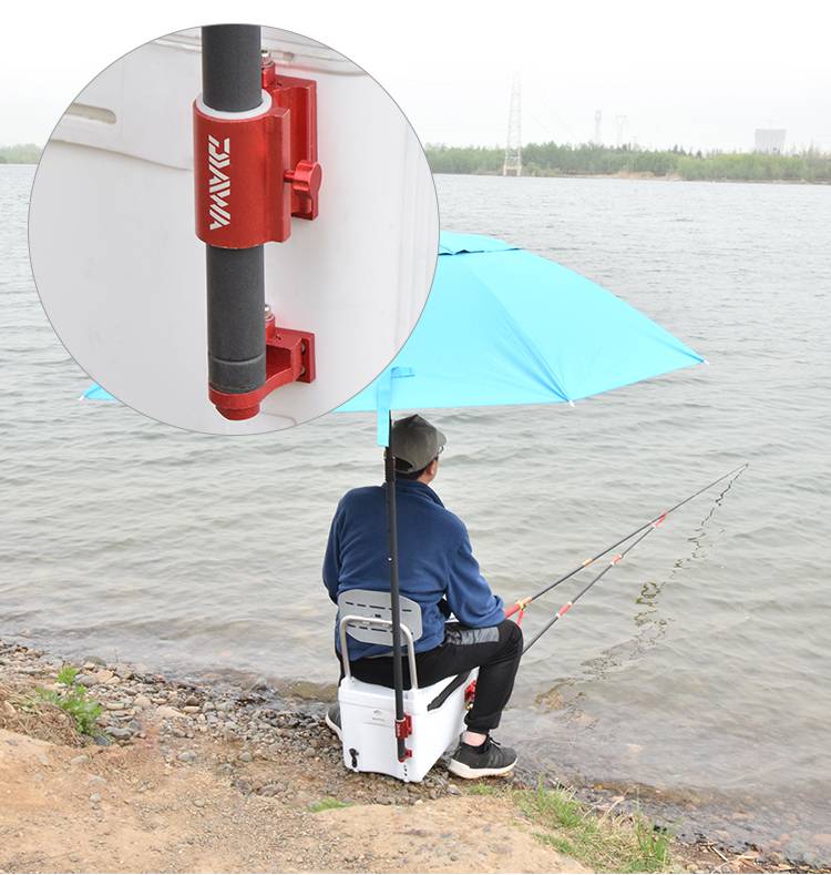 钓箱配件竿架 大物钓箱配件三件套巨物炮台支架竿架鱼护饵盘伞架四