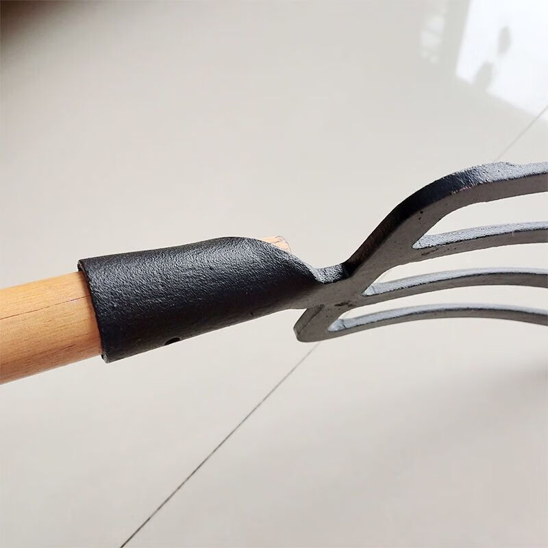 叉开荒翻土挖大葱叉农具叉翻地松土神器四股钢叉四齿锰钢粪叉四齿叉头