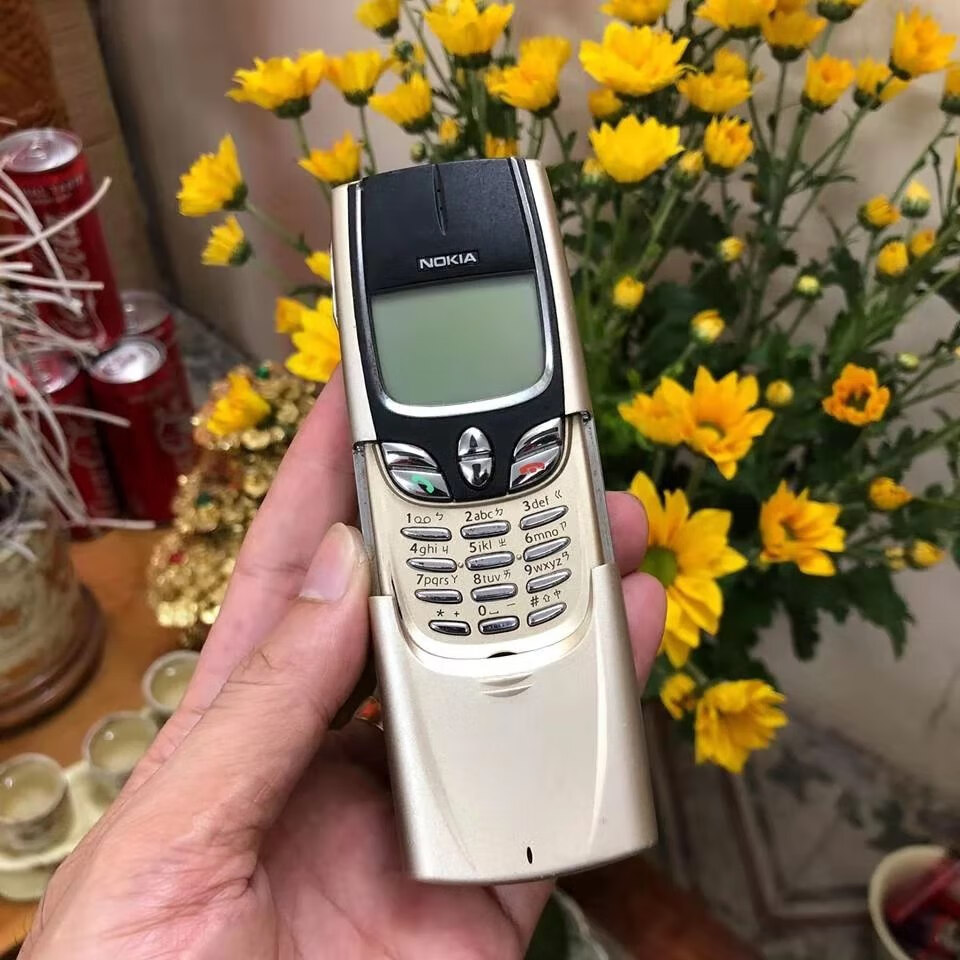 nokia诺基亚8850经典商务怀旧收藏古董尊贵下滑盖按键手机灰色一电一