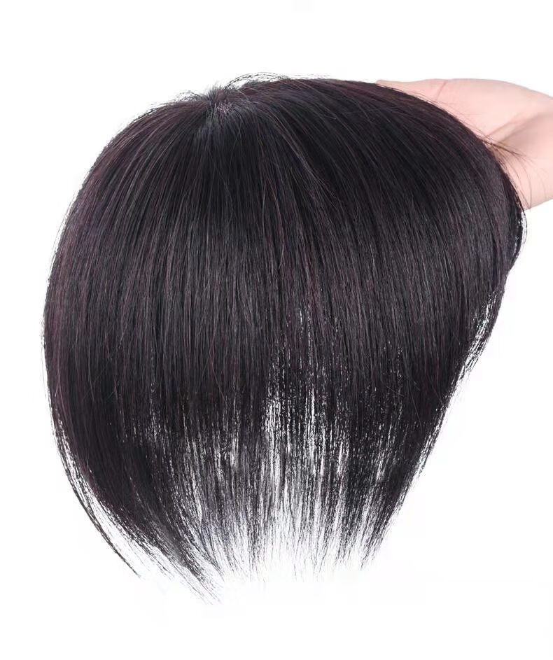 遮白发假发片女古风假发cos汉服公主切假发真发补发顶刘海头顶补发片