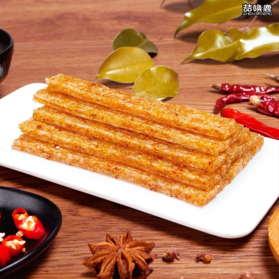 贤哥101g面筋香片素牛肉棒素鸡筋辣么糕大尚网红辣条湖南特产101g棒棒