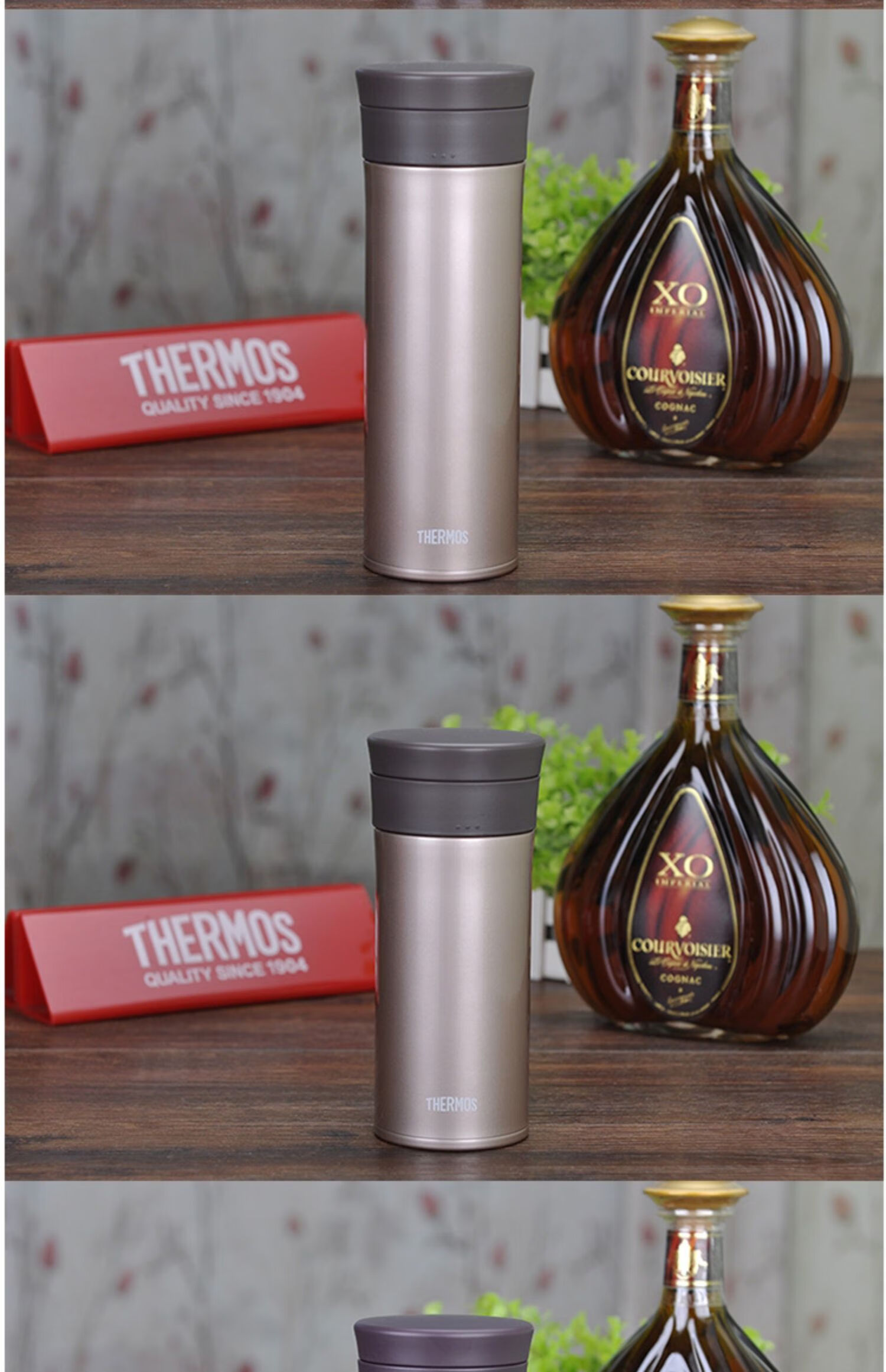 日本膳魔师保温杯男女士茶杯带茶隔便携车载轻量水杯/400 tcma-550-bk