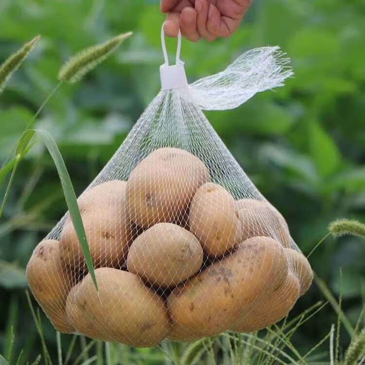 水果网兜蔬菜网袋超市尼龙袋手提食品小网眼袋子pe塑料家用编织袋红色