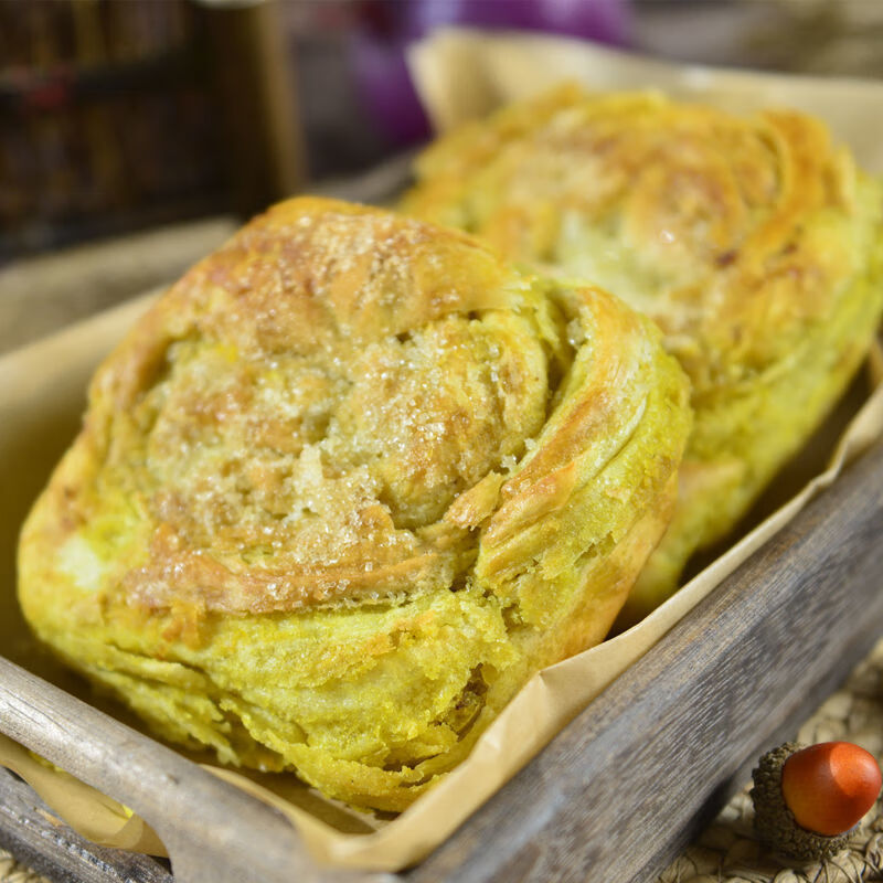 临夏锅盔苦豆群锅甘肃回族熟食定西香豆黄馍馍老式面点手工速食 两种